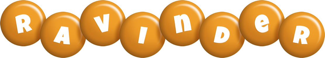 Ravinder candy-orange logo