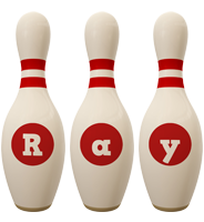 Ray bowling-pin logo