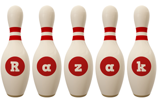 Razak bowling-pin logo