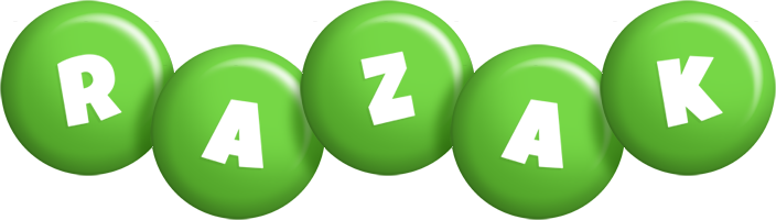 Razak candy-green logo
