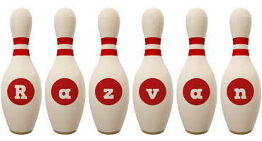 Razvan bowling-pin logo