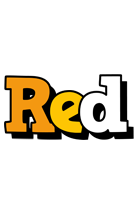 Red cartoon logo