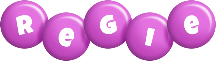 Regie candy-purple logo