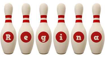 Regina bowling-pin logo