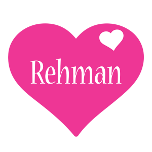 Rehman love-heart logo