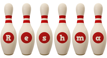 Reshma bowling-pin logo