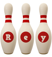 Rey bowling-pin logo