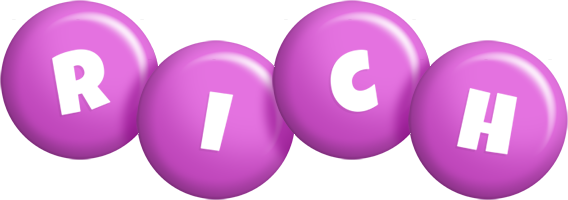 Rich candy-purple logo