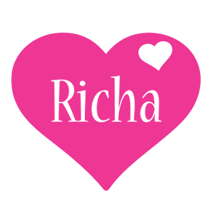 Richa love-heart logo