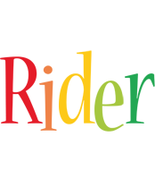 Rider birthday logo