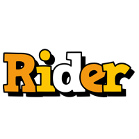 Rider cartoon logo