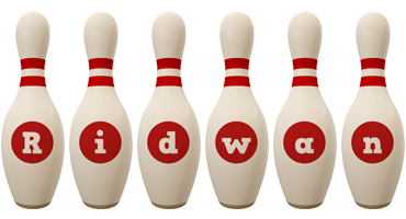 Ridwan bowling-pin logo