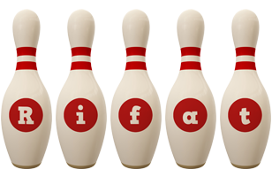 Rifat bowling-pin logo