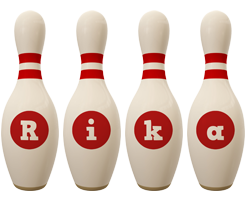 Rika bowling-pin logo