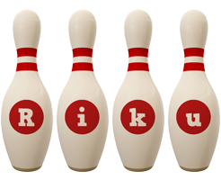 Riku bowling-pin logo