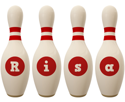 Risa bowling-pin logo