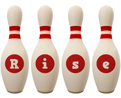 Rise bowling-pin logo