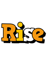 Rise cartoon logo