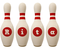Rita bowling-pin logo