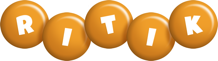 Ritik candy-orange logo