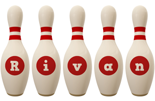 Rivan bowling-pin logo