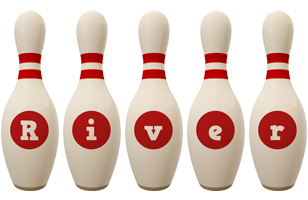 River bowling-pin logo