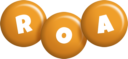 Roa candy-orange logo