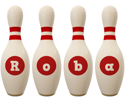 Roba bowling-pin logo