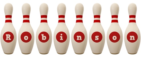 Robinson bowling-pin logo