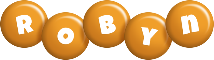 Robyn candy-orange logo