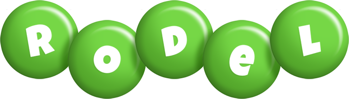 Rodel candy-green logo