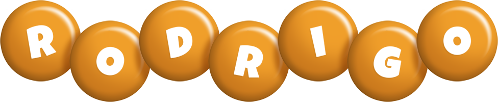 Rodrigo candy-orange logo