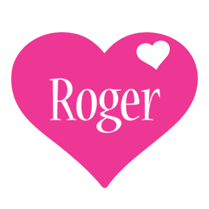 Roger love-heart logo
