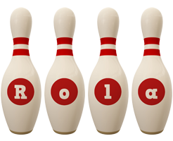 Rola bowling-pin logo
