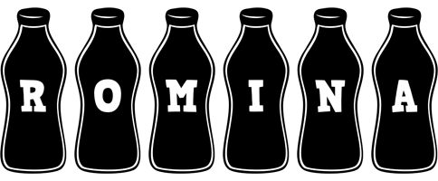 Romina bottle logo