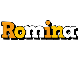 Romina cartoon logo