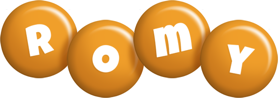 Romy candy-orange logo