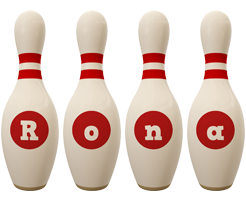 Rona bowling-pin logo