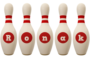 Ronak bowling-pin logo