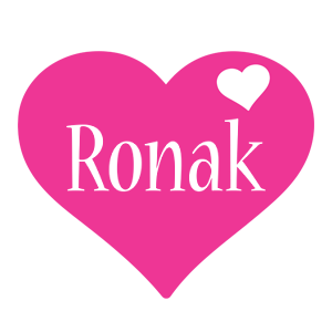 Ronak love-heart logo