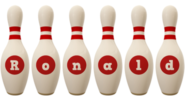 Ronald bowling-pin logo