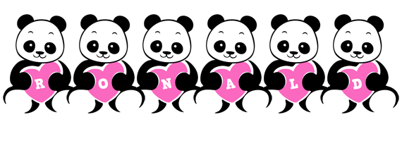 Ronald love-panda logo