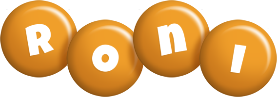 Roni candy-orange logo