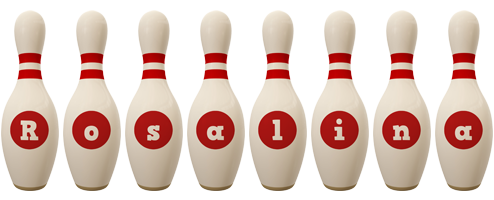 Rosalina bowling-pin logo