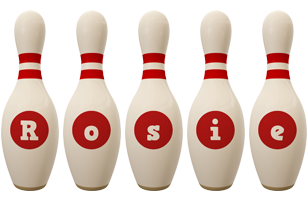 Rosie bowling-pin logo