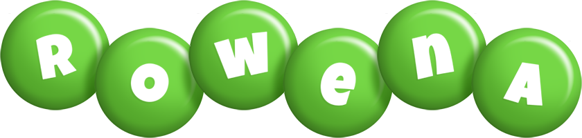 Rowena candy-green logo