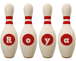 Roya bowling-pin logo
