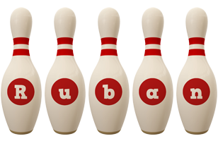 Ruban bowling-pin logo