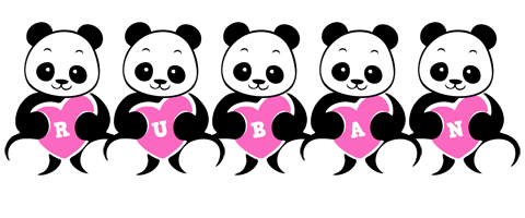 Ruban love-panda logo