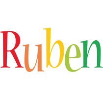 Ruben birthday logo